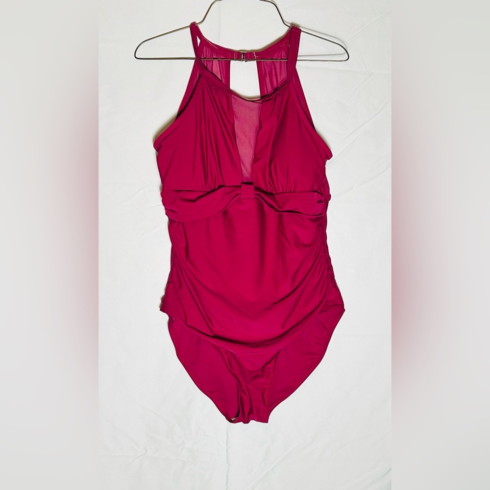 XL One Piece Swimsuit Magenta